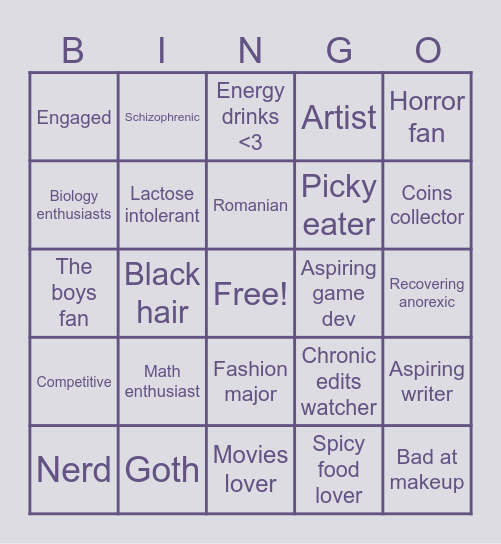 Chic bingo Card