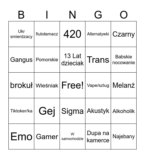 Ome Bingo Card