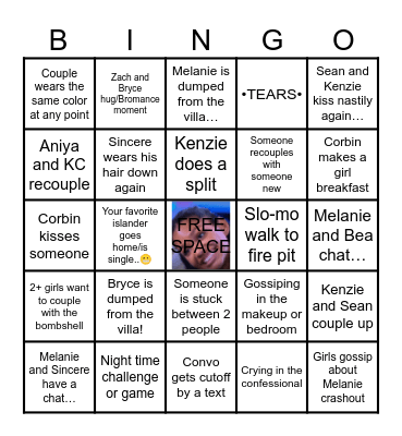 LOVE ISLAND BINGO Card