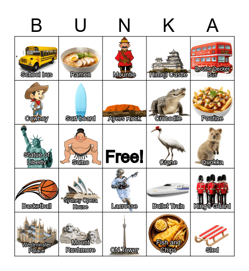 Culture Bingo 2026 Bingo Card