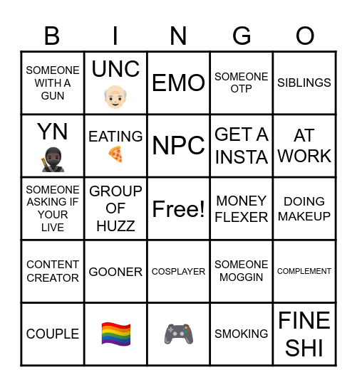 DW VS MIKE BINGO CARD Bingo Card