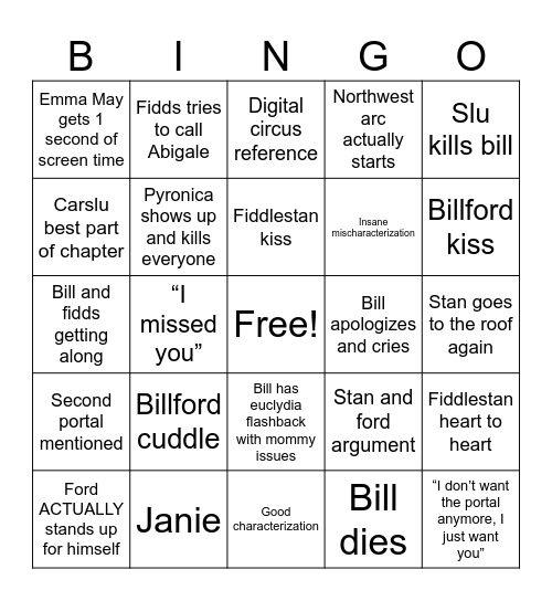 mw chapter 36 Bingo Card