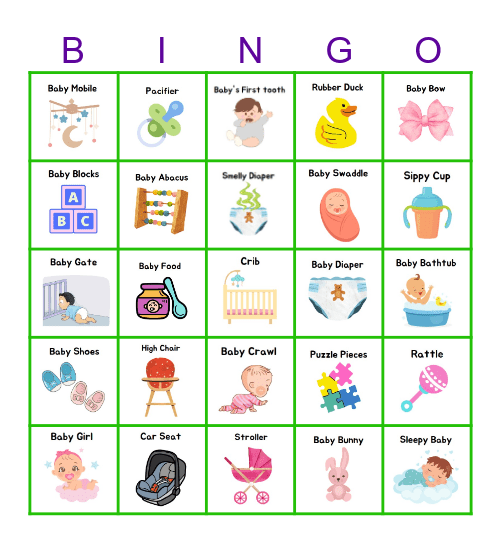 BABY Bingo Card