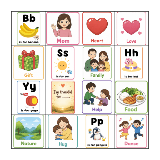 Happy Bingo Card