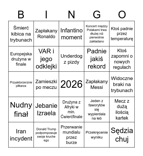 Mundial bingo Card