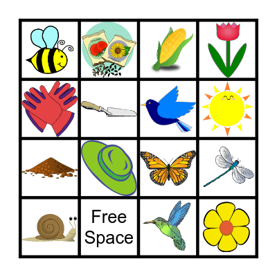 Garden Bingo Card
