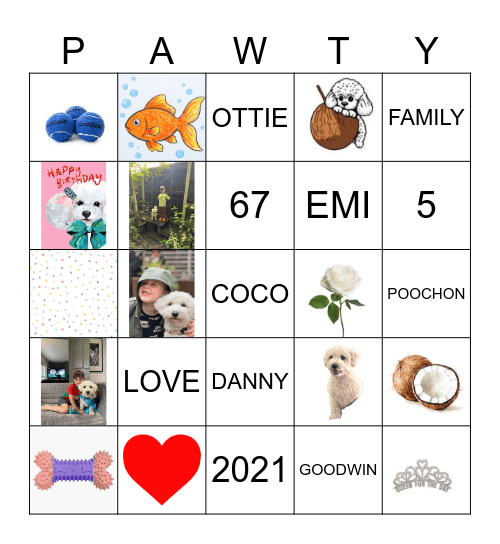 COCO BINGO Card