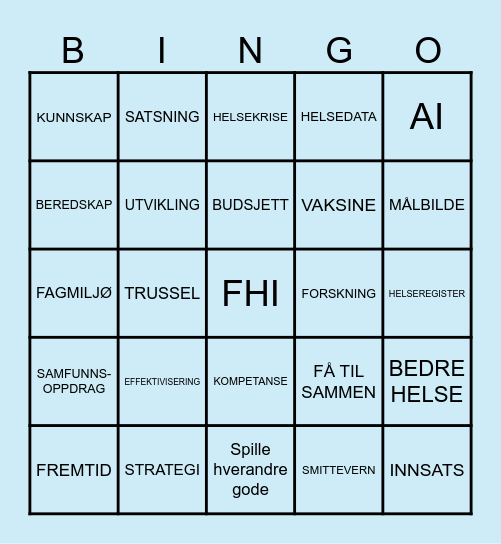 DAGSSAMLING Bingo Card