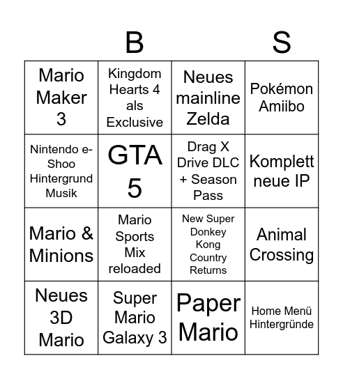 Bullshit Bingo Card