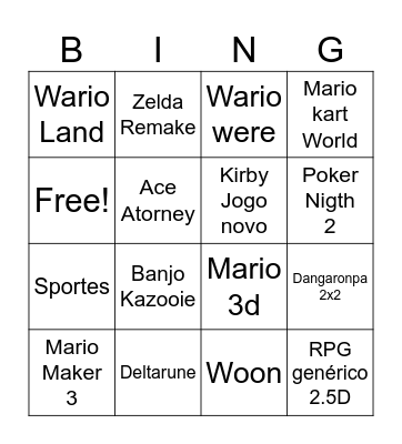 Direct Bingo Card