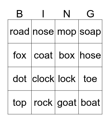 WWP 5 Bingo Card
