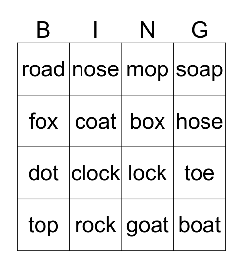 WWP 5 Bingo Card