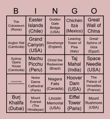 ACCA R&C's Bingo Session Bingo Card