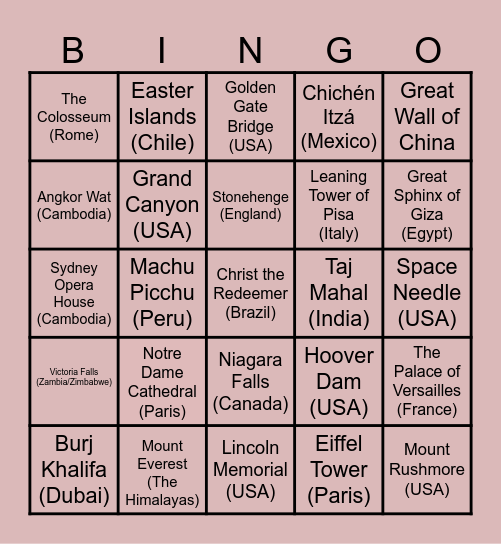 ACCA R&C's Bingo Session Bingo Card