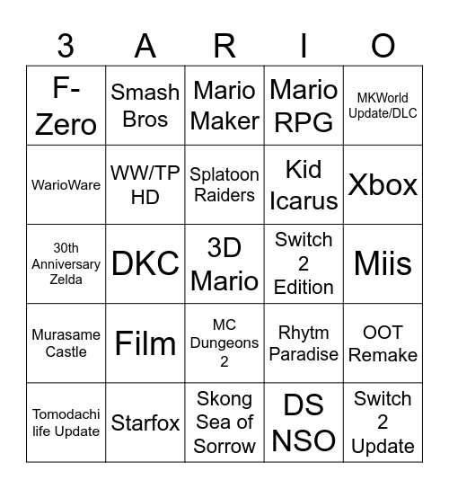 Bingo Card
