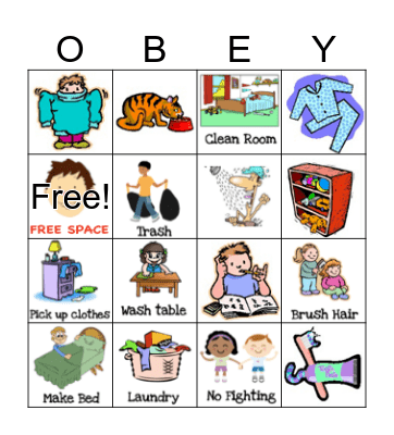 Obey Bingo Card