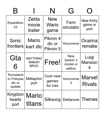 Direct Bingo Card