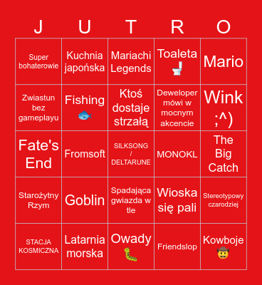 Stary wstał Bingo Card