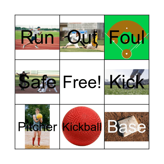 Kickball Bingo Card