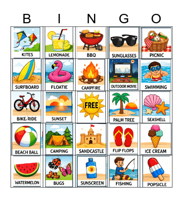 Summer BINGO Card