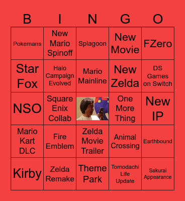 Nintendo Direct June 2026 Bingo Card