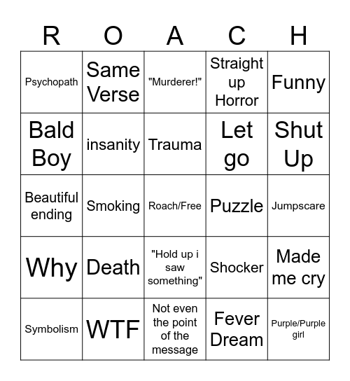Product Bingo Card