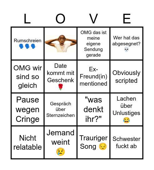 Nessi in Love Bingo Card