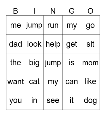 Bingo-JA 4 Bingo Card