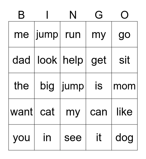 Bingo-JA 4 Bingo Card