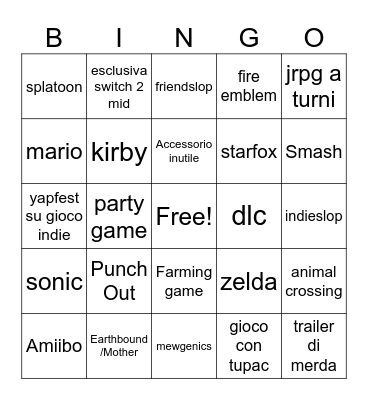 Direct Bingo Card