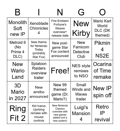 6.9.26 Direct Bingo Card