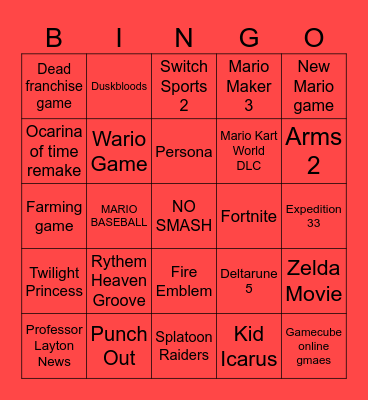 DIRECT BINGO Card