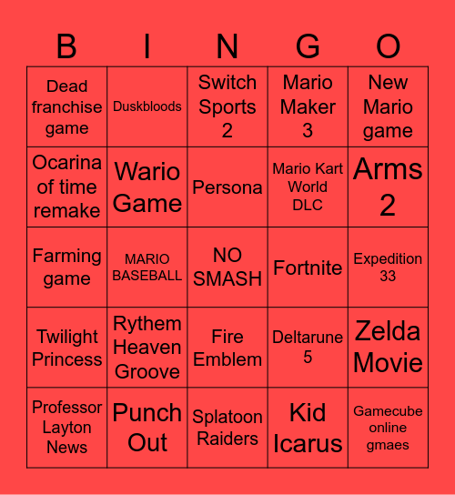 DIRECT BINGO Card