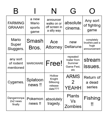 Nin-bingo Card