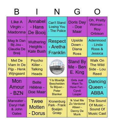 Swingo: Golden Oldies & Foute Oudjes Bingo Card