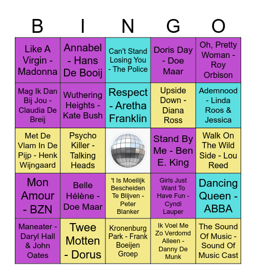 Swingo: Golden Oldies & Foute Oudjes Bingo Card