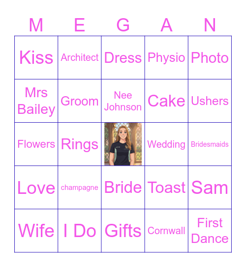 Hen Party Bingo Card