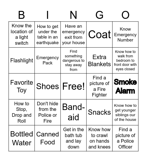 Are We Prepared?? Bingo Card