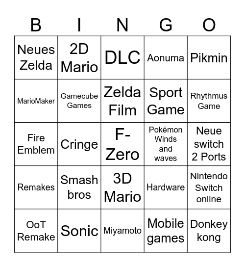Direct / Treehouse 06-2026 Bingo Card