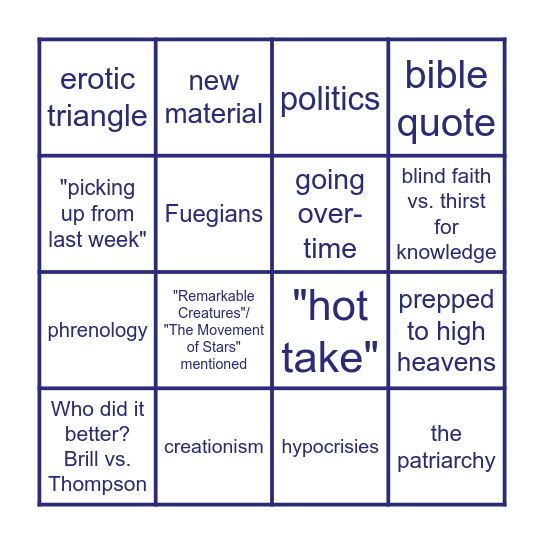 This Thing of Gayness Bingo Card