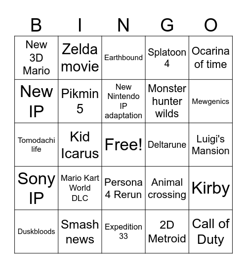 6/9/26 direct Bingo Card
