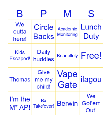 2025-2026,CLOSEOUT BINGO Card