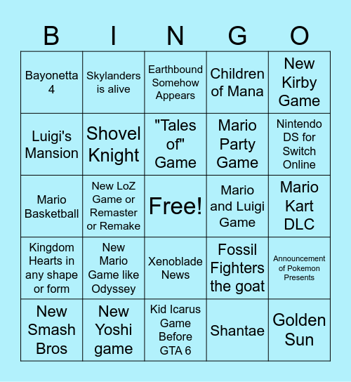 Unrealistic Direct Bingo Card