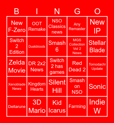 SHAM'S DIRECT BINGO Card