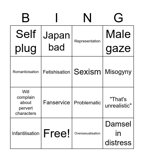 evergreen Bingo Card