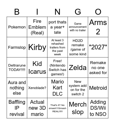 Direct Bingo Card