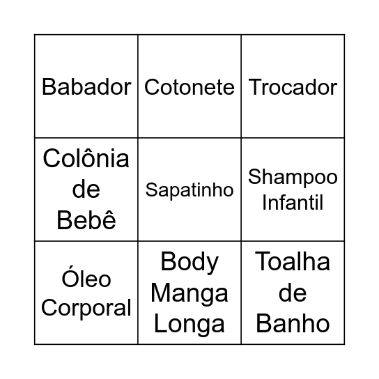 Chá do Felipe Bingo Card