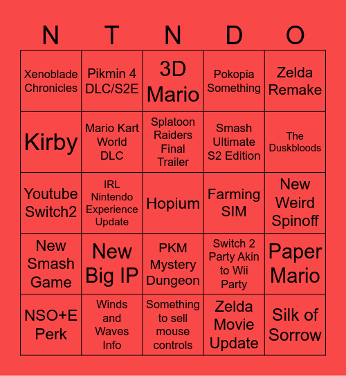 6/9 Direct Bingo Card