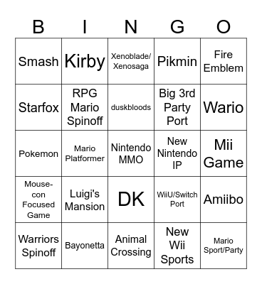 June 2026 Direct Bingo Card