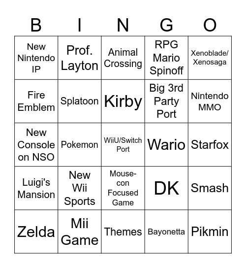 June 2026 Direct Bingo Card